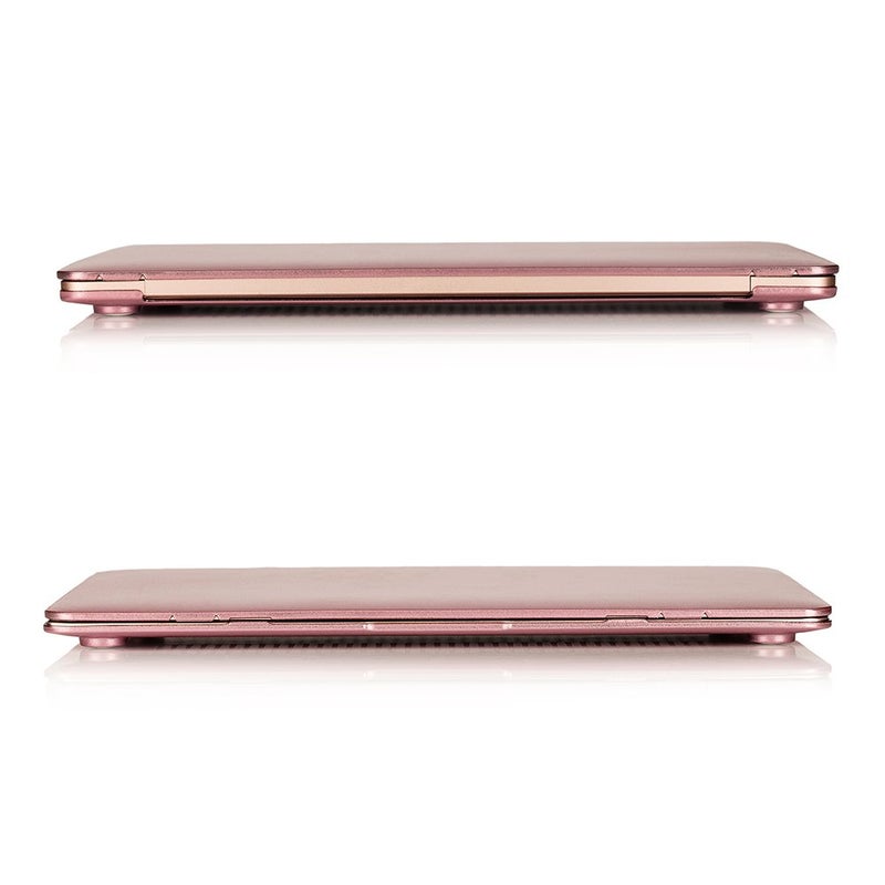 RUBAN Case Compatible with MacBook 12 Inch A1534 - Slim Snap On Hard Shell Protective Cover, Rose Gold - Image 3